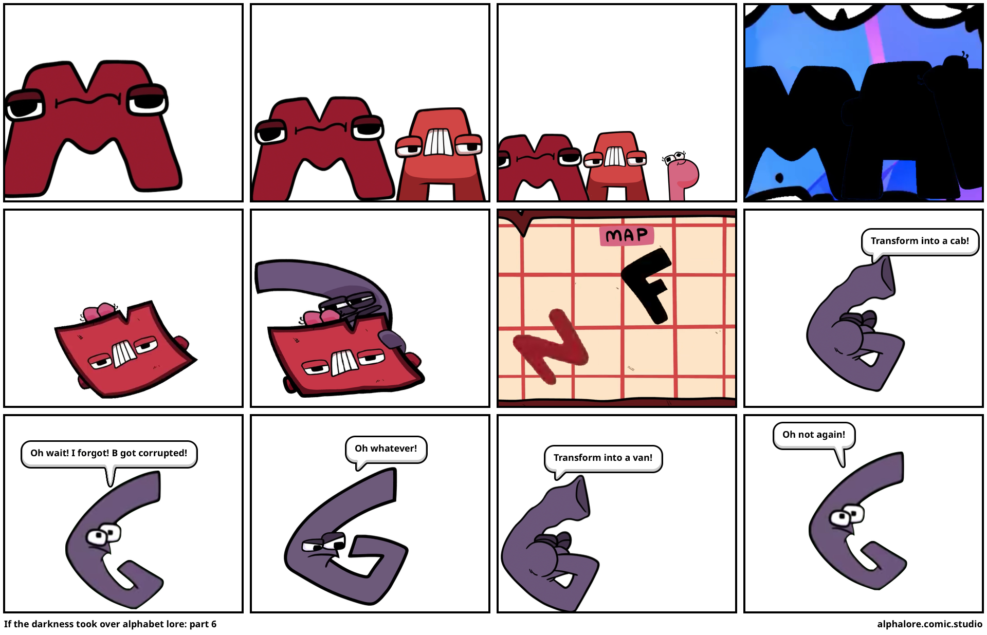 If the darkness took over alphabet lore: part 6 - Comic Studio